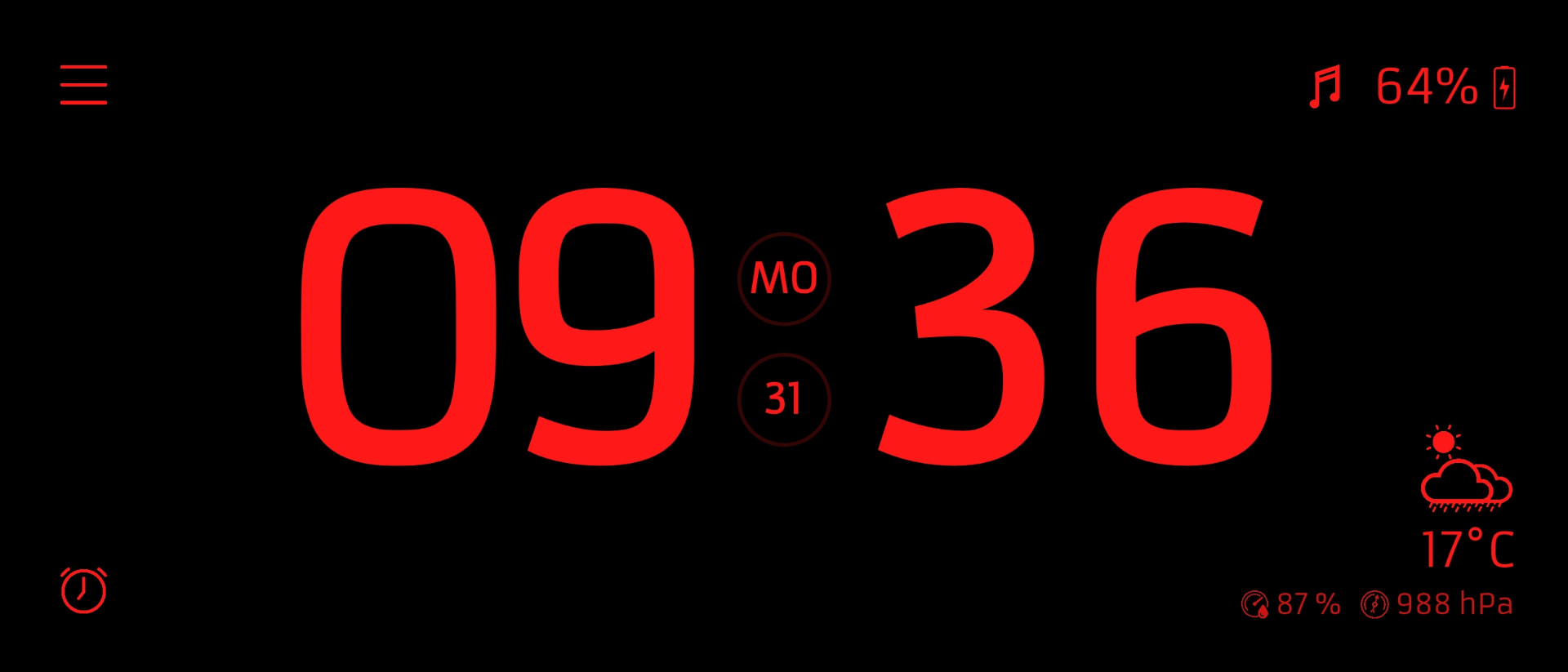 Sans-serif — Červená — landscape