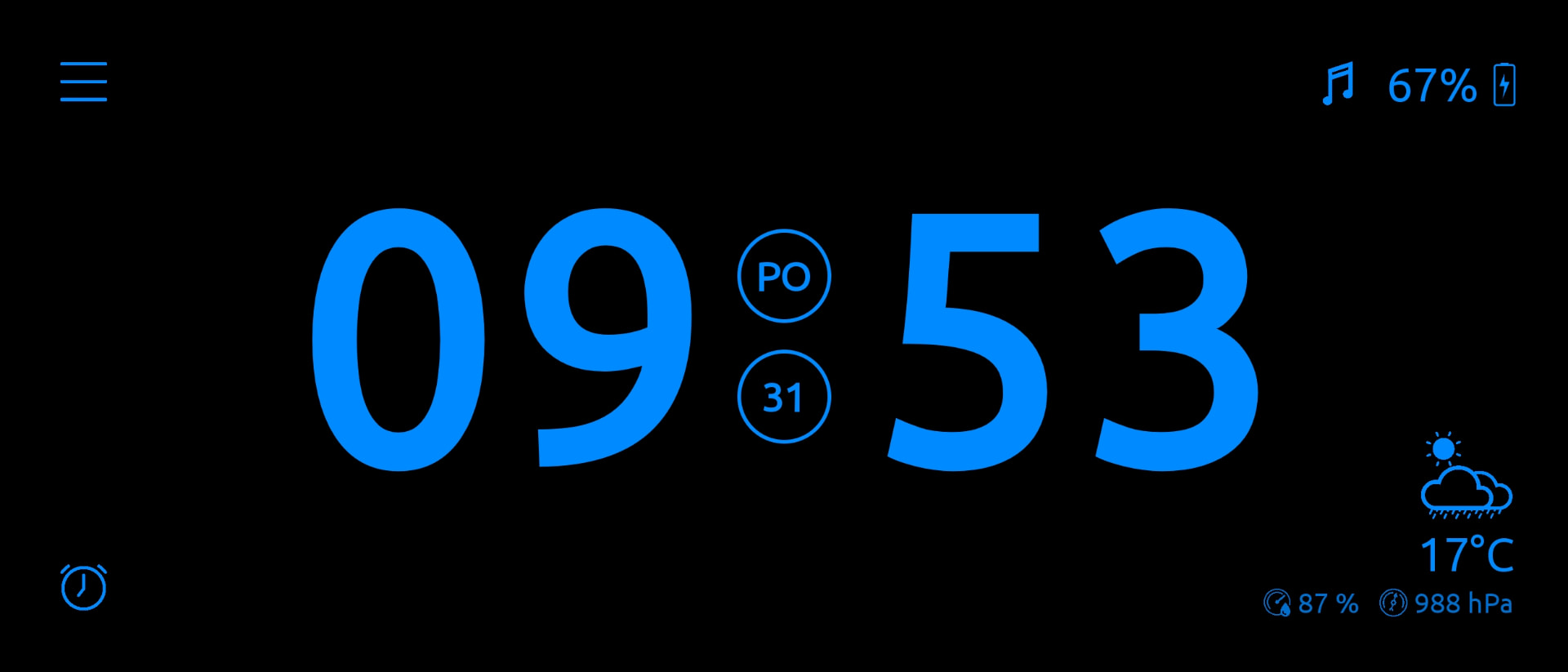 Sans-serif — Modrá — landscape